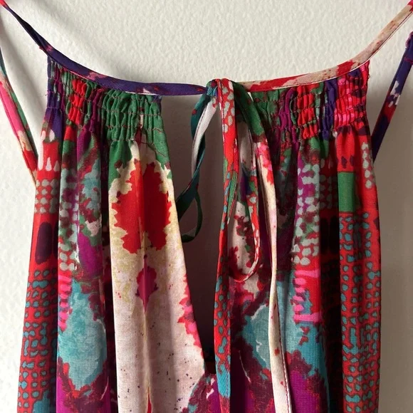 ANTHROPOLOGIE MAEVE Terana Maxi Dress | Size 0 | Boho Print | Halter Neck - Picture 9 of 14